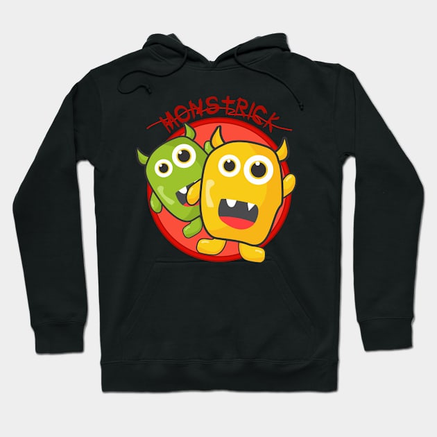 monster trick or treat hello Hoodie by creative words